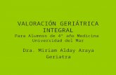 Valoración Geriátrica Integral Dra. Alday