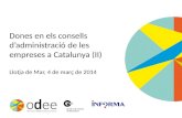 Presentació Estudi 'Dones en els consells d'administració de les empreses de Catalunya', 4 de març de 2014