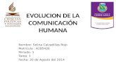 TAREA 1 EVOLUCION DE LA COMUNICACION