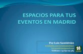 Espacios para eventos en Madrid