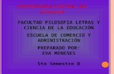 Universidad Central del Ecuador Facultad de Filosofía, Letras y Ciencias de la Educación Escuela de Comercio y Administración