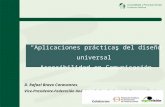 Foro de Accesibilidad y Turismo de Andalucía Lab: Rafael Bravo: Aplicaciones prácticas del diseño universal. Accesibilidad en Comunicación.