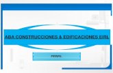 BROCHURE DE EMPRESA CONSTRUCTORA PERUANA "ABA CONSTRUCCIONES & EDIFICACIONES"