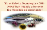 Experiencia Del Proyecto El Lirio Pinta De Flores La TecnologíA, Presentado En Bucaramanga Noviembre 10