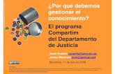 ¿Por qué debemos gestionar el conocimiento? El programa Compartim del Departamento de Justicia de la Generalidad de Cataluña