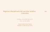 Presentación para exposición del documento "Régimen disciplinario del servidor público en colombia"
