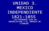 Los primeros tiempos de organización y el imperio de Iturbide 1821-1823