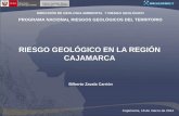 Riesgo geológico en la región Cajamarca