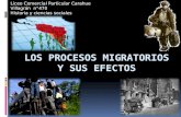 Los procesos migratorios y sus efectos