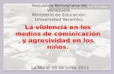 Violencia en los medios de comunicacion Venezolanos