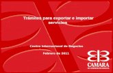 Importacion y exportacion de servicios