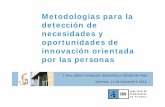 Metodologías para la detección de necesidades y oportunidades de  innovación orientada por las personas