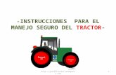Instrucciones para el correcto manejo del tractor