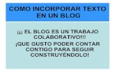 484 Instructivo Como Incorporar Textos En Blogger