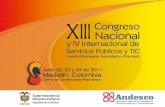 XII Congreso Nacional y III Internacional de Servicios Públicos y TIC