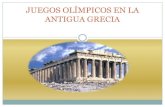 Power point de los Juegos Olímpicos en la antigua Grecia.