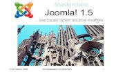 Masterclass Joomla15