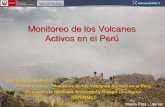 Monitoreo de volcanes activos en el Perú