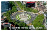 Vistas de la Ciudad de México desde el aire