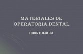 Materiales Operatoria