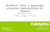 Buildout: Crear y desplegar entornos reproducibles en Python