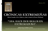 1814. HACE DOS SIGLOS EN EXTREMADURA. EMILIANA HABELA VACA