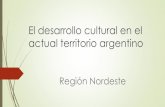 El desarrollo cultural en el actual territorio argentino, region noreste