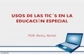 Usos de las TICS en la educación especial