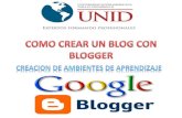 BREVE Crear un blog con blogger