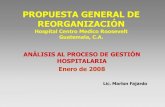 Propuesta general de reorganización Centro Medico Roosevelt