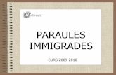 Paraules immigrades Institut Llobregat