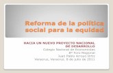 Reforma de la politica social para la equidad