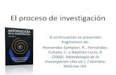 Proceso de investigación Hernandez-Sampieri