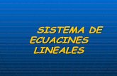 Sistema De Ecuacines Lineales