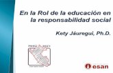 Kety Jauregui - El Rol de la educación