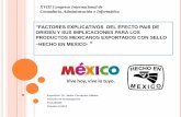 Factores explicativos  del efecto pais de origen-Marca MEXICO