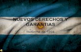 Nuevos derechos y garantias CN- 1994- Argentina