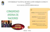 COMUNIDAD ANDINA DE NACIONES - "ENRIQUE GUZMÁN Y VALLE"