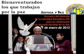 Benedicto xvi mensaje jornada mundial paz 2013