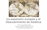 La expansión europea y el descubrimiento de américa