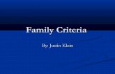 Family criteria spanish