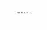 Vocabulario 2 b