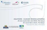 Aquitaine-Euskadi Interclustering