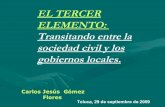 El Tercer Elemento: Transitando entre la sociedad civil y los gobiernos locales - Caso Bustamante, N.L.