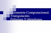 Geométria computacional:   Polígonos y-monótonos