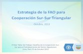 Estrategia FAO y la Cooperación Sur-Sur triangular.