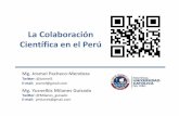 La colaboración científica en el Perú