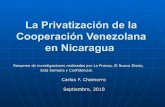 La privatización de la cooperación venezolana en nicarag ua