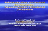 Finquelievich, Políticas Educativas En La Sociedad De La InformacióN