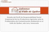 Estudio Del Perfil De Responsabilidad Social Empresarial de los Productores Agrícolas ante la Problemática de Contaminación Ambiental en El Valle De QuíBor, edo Lara, Venezuela